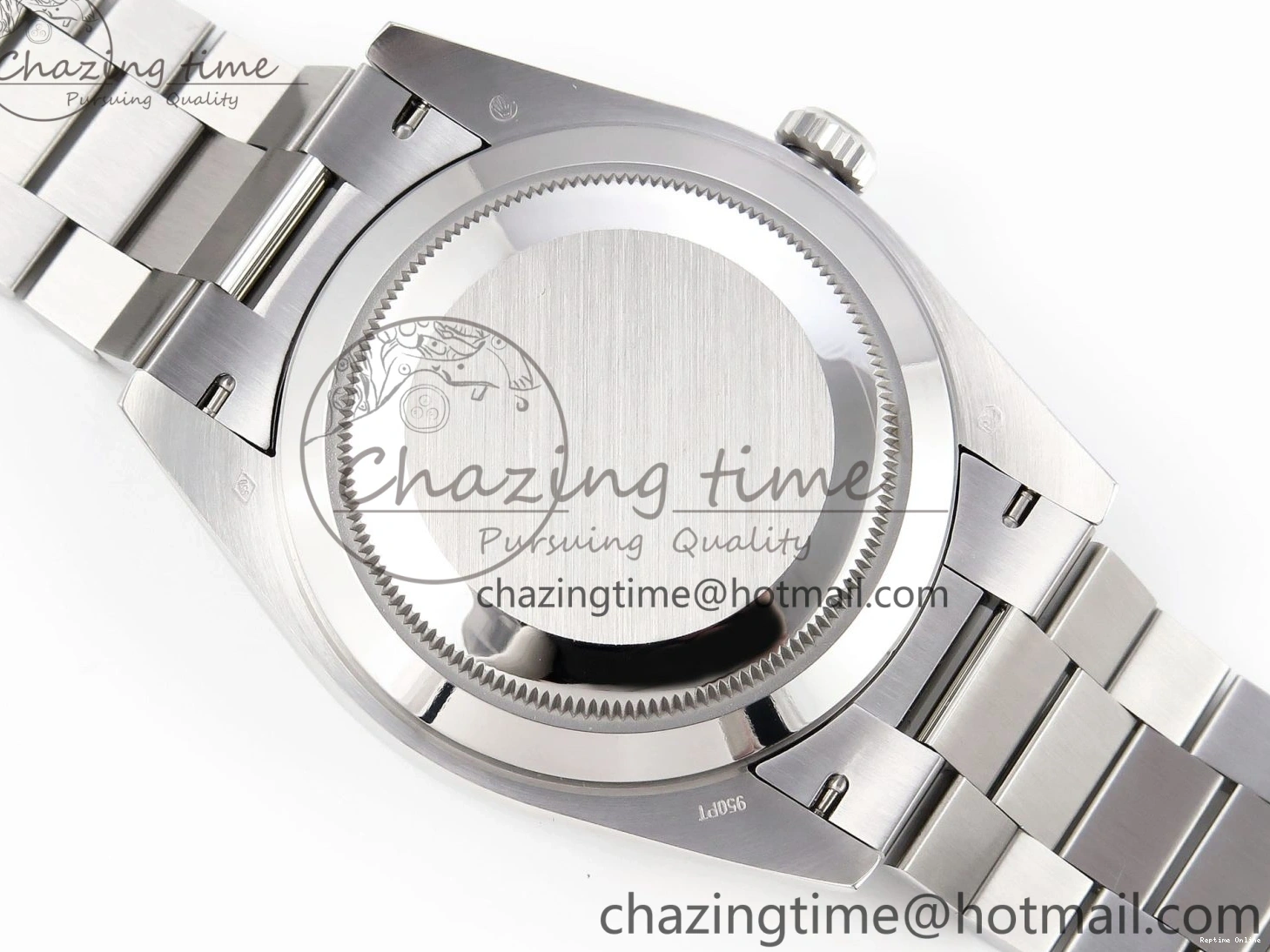 1224 DayDate 40 SS GSF Gain Weight White Roman Dial Diamonds Bezel on President Bracelet A Sustainable 1920